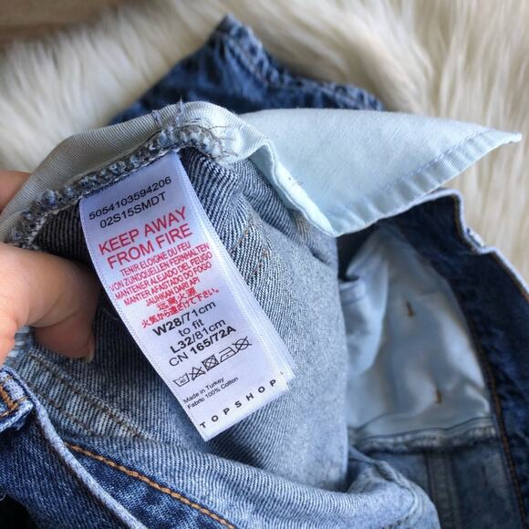 Topshop Balloon Tapered Leg Jeans in mid blue - Picture 10 of 12